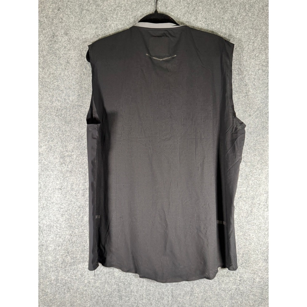 ISAORA Men Black Performance Mesh Back Muscle Tank Top Size Large Made in Turkey - Picture 6 of 7